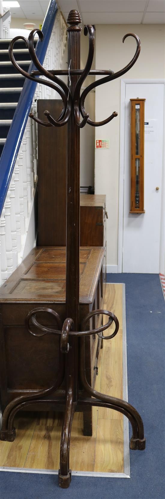 A bentwood hatstand W.70cm